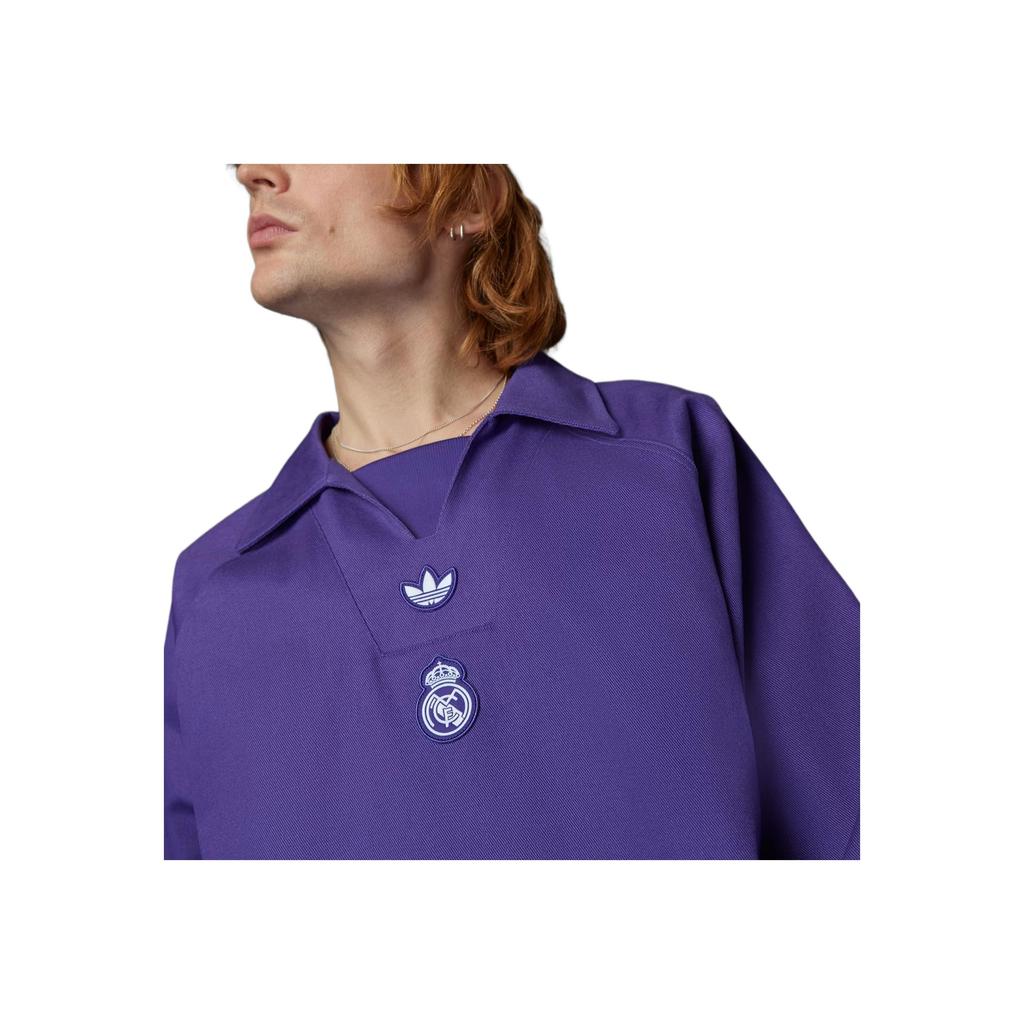 adidas Originály SS25 Real Madrid Terrace Icons Tréninkový top Pánské Topy Fialová JF2578