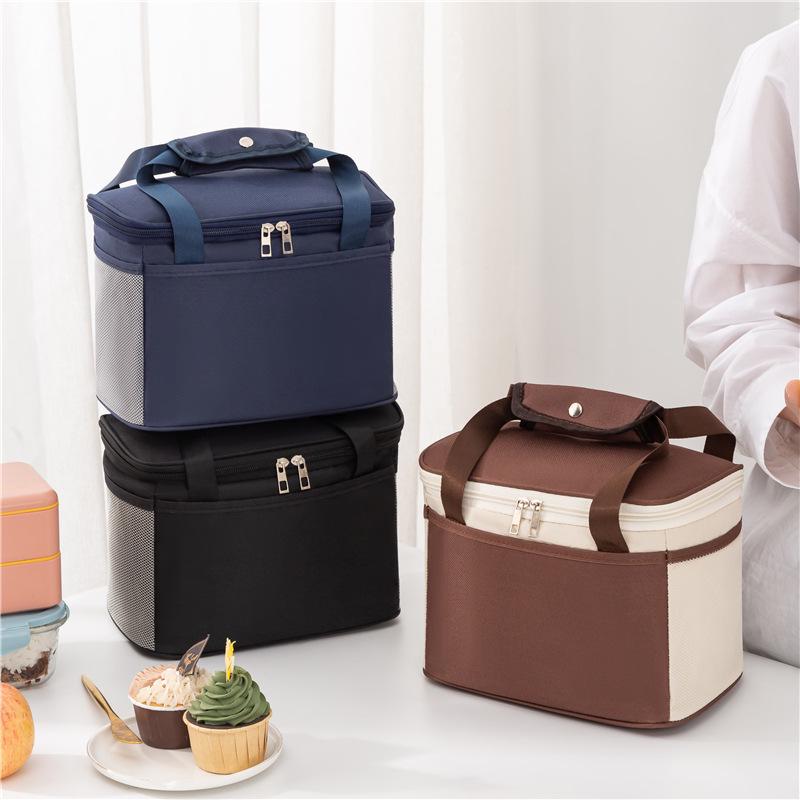 Waterproof Insulated Bento Lunch Bag with Aluminum Foil for Students and Office Workers