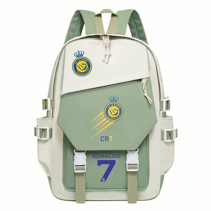 Football Player C Luo Peripheral Printing Trend Schoolbag Junior High School High School Students Large Capacity Spine Backpack