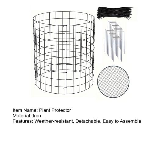 Wire Plant Protector with Top Cover Detachable Wire Mesh Plant Cage Plant Shield Keep Animals Out for Garden Plants Flowers Vegetables