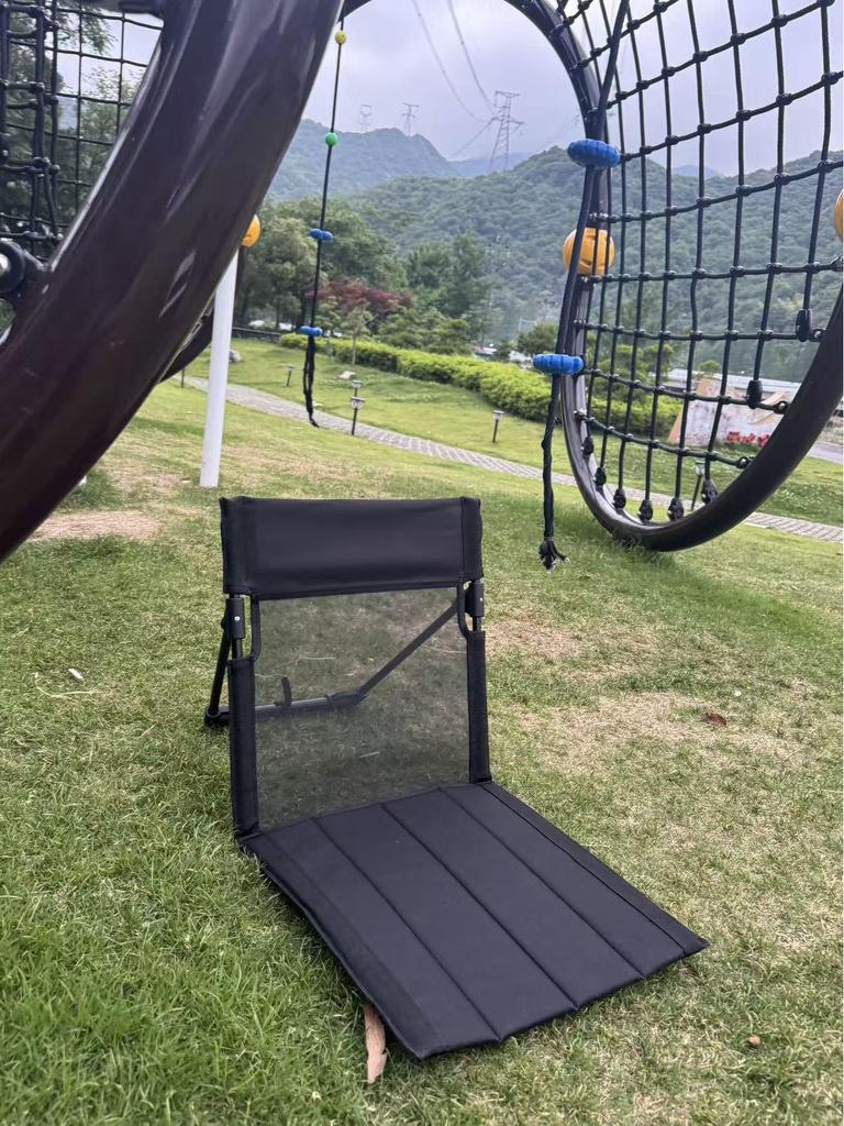 Breathable Mesh Folding Aluminum Camping Chair with Extended Backrest