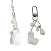 Cute Alpacas Keychain Sturdy Resin Design Lightweight Waterproof Decorative Accessory for Keys Bags