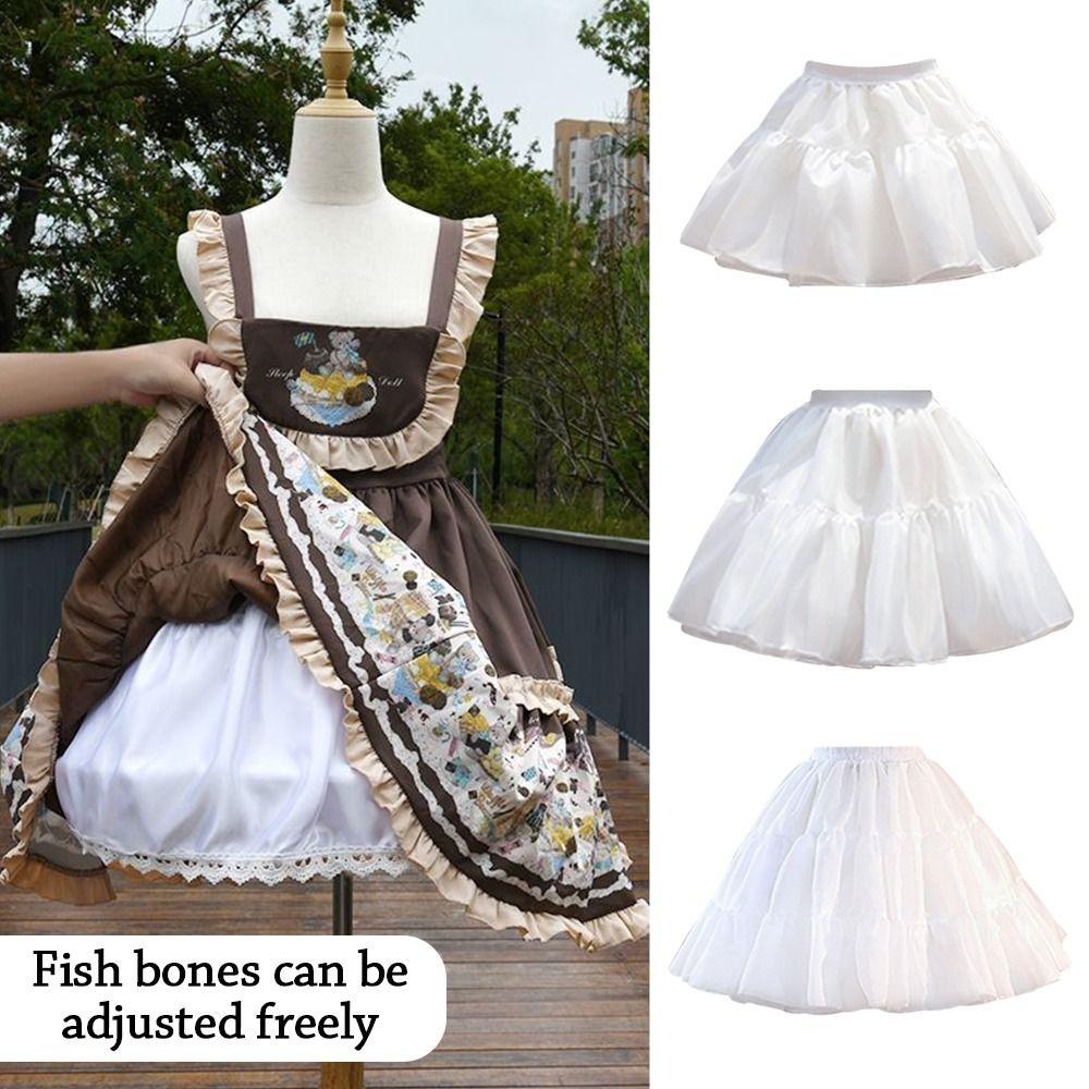 Lolita Underskirt Crinoline White Ball Gown Petticoats Fashion Petticoat