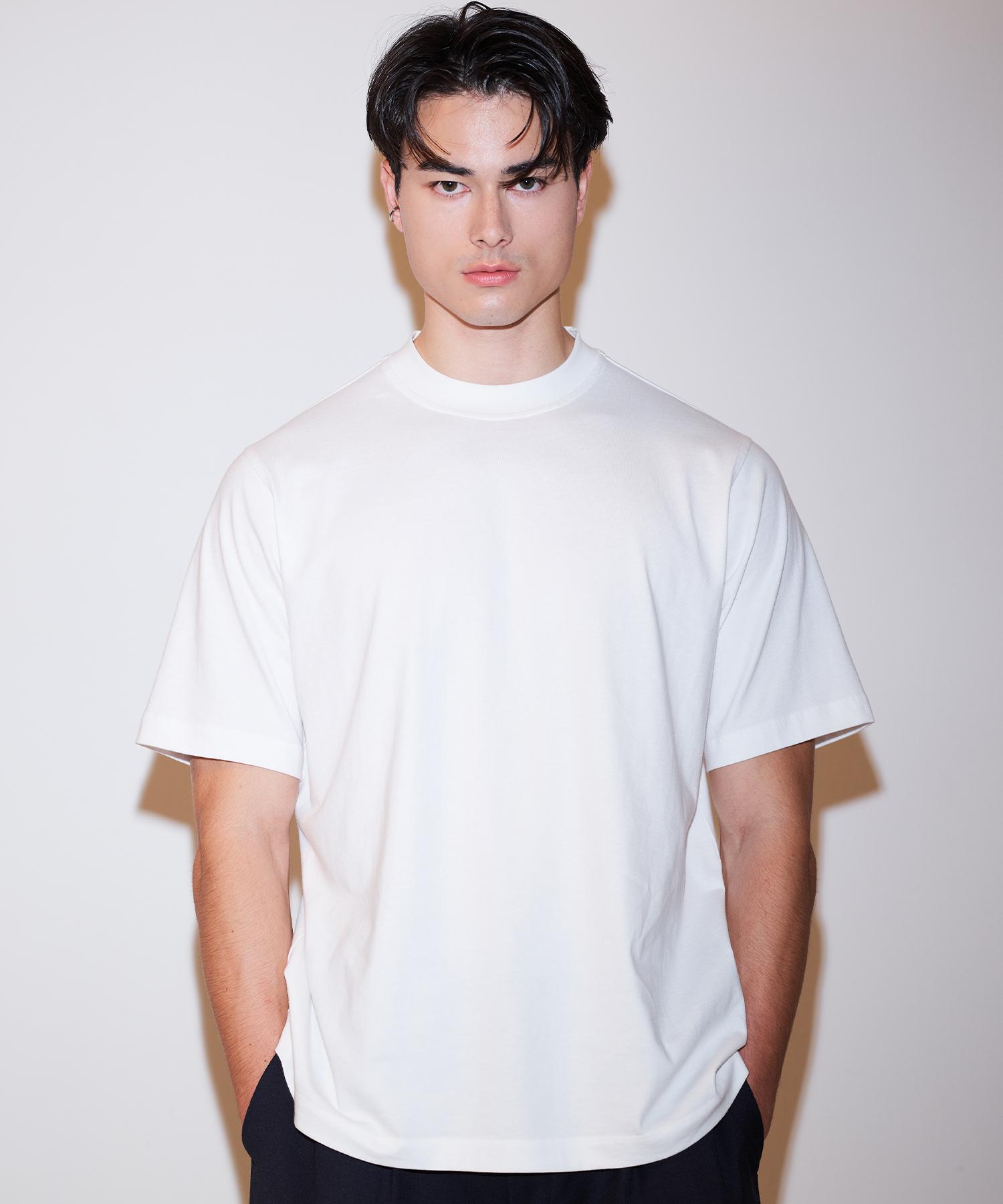 Pinned Look Clerestory Moke Neck Top(Off White) Xl