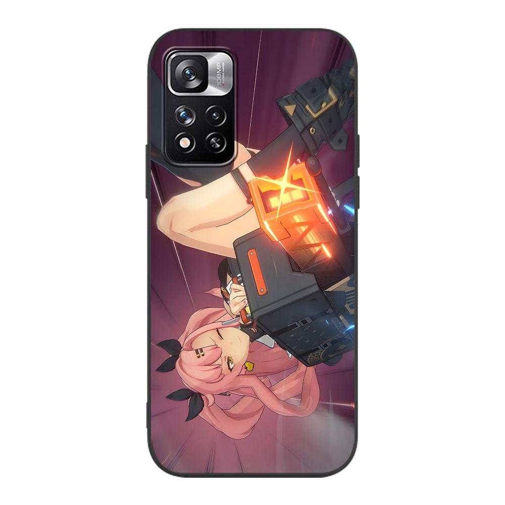 Anime Zenless Zone Zero Hülle für Xiaomi Redmi 10A 10C 9C 12C 9A 9i 10 12 9 Prime 9T K40 Pro Schwarze Weiche TPU Handyhülle