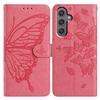 For Samsung Galaxy A35 5G Case Butterfly Imprinted Wallet Stand PU Leather Flip Phone Cover with Strap