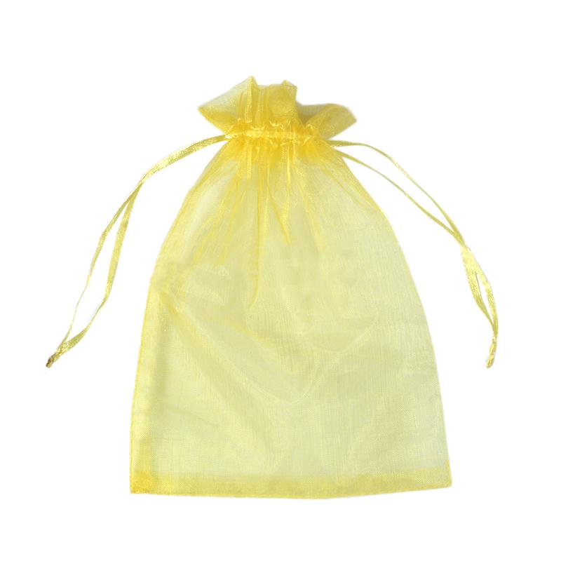 50PCS 13x18CM Drawstring Jewelry Pouches Elegant Tulle Bags Plain Color Gift Candy Bags for Wedding Party Favors Birthday Gifts