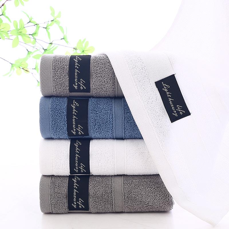 Premium Thick Absorbent Quick-Dry Lint-Free Cotton Face Towel - Ideal for Home and Hotel Use