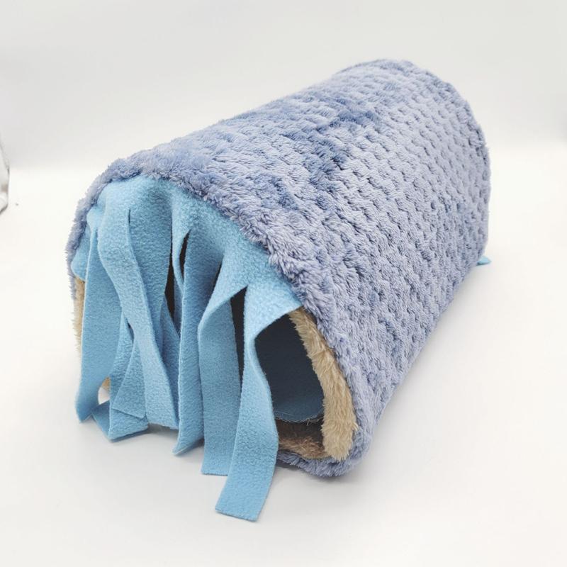 

Туннельное гнездо с кисточками для мелких животных, многофункциональный проход, убежище, дом для хомяка, Гвинеи синий