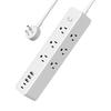 Flat Plugs Surge Protectors Power Strips 9Outlets 3USB/2 USB C Port Wall Mountable Design For Home Office Dorm Essential