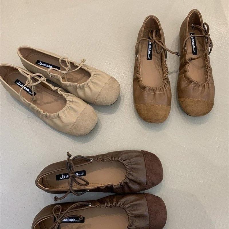 Fashion Retro Shallow Mouth Flat Single Shoes Women's 2025 New Soft Sole Mary Jane Shoes