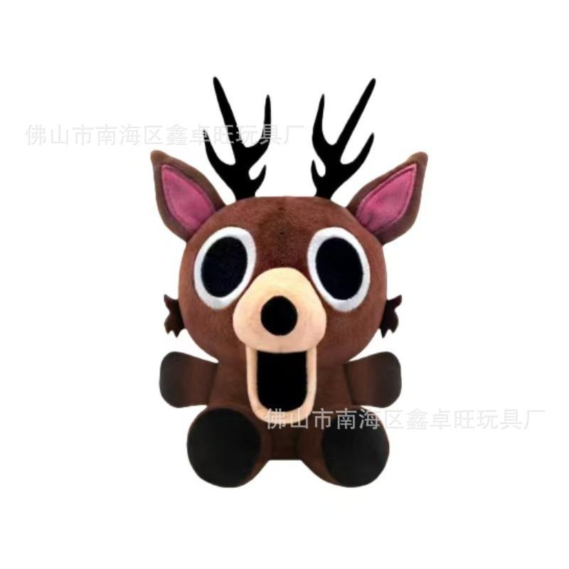 New product 99Nights horror Game peripheral doll Elk plush toy keychain pendant