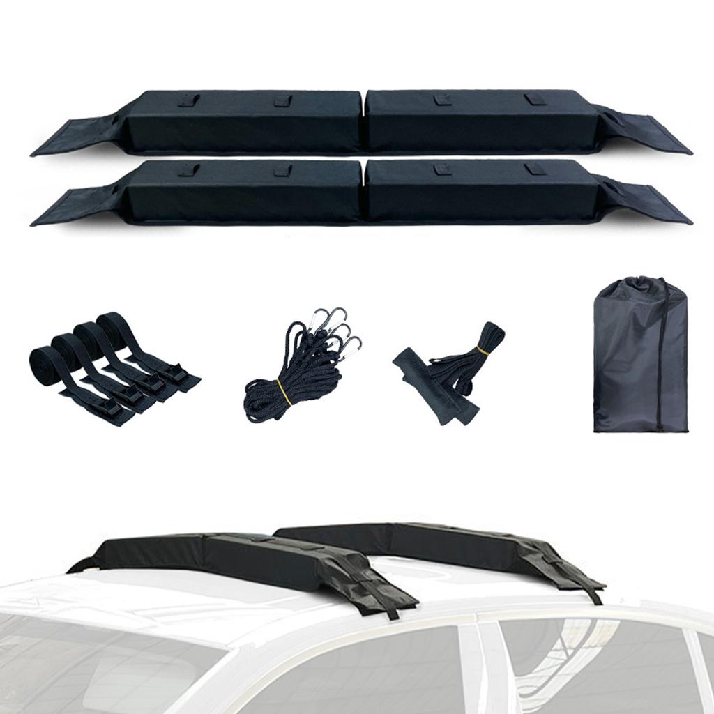 Car Roof Soft Rack 600D Oxford Cloth Non-slip Bottom Fast Detach for Surfboard Kayak Ski Board Luggage