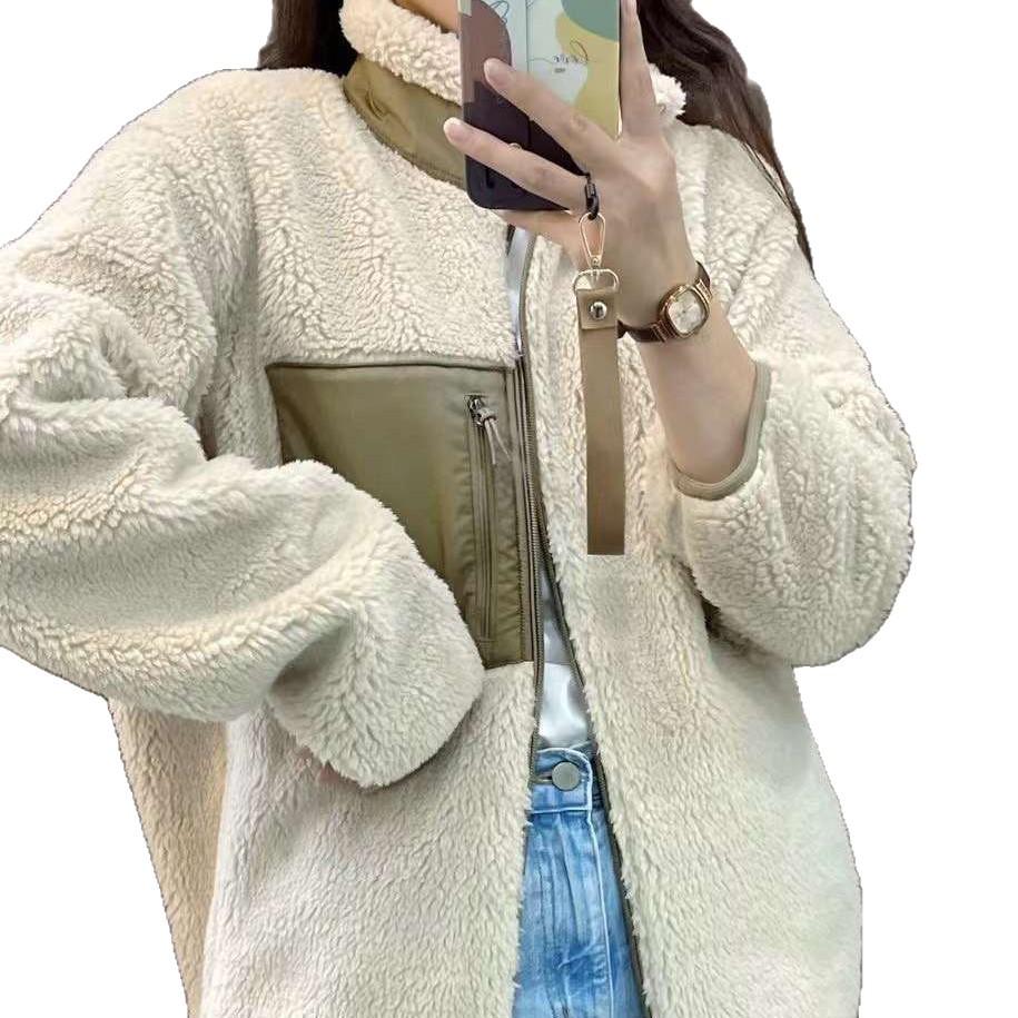 Winter Winddichte Lammwolle Fleece Sherpa Jacke für Herren & Damen