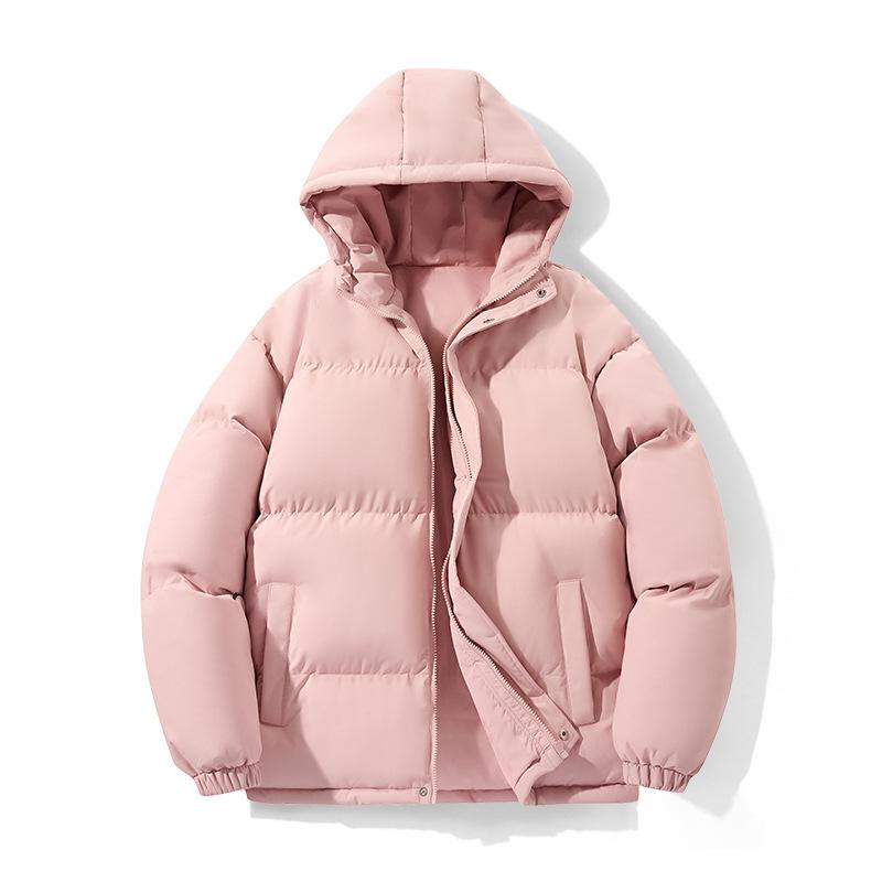 Herre Casual Bomullsjakke Hette Solid Farge Vinter Daglig