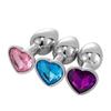Heart Base Mini Smooth Metal Anal Plug Beginner Butt Plug Masturbation Stimulator Tool Sex Massager Adult Sex Toys For Man Women