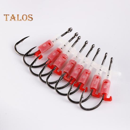 3/5/10/15/20Pcs Luminous Live Shrimp Fixing Hook Heavy Duty Glow-in-the-dark Barbed Fishhook Freshwater Saltwater Catfish Bass Fishing Hook Fishing