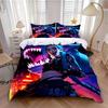 Exquisite 3D Arcane Jinx Wallpaper Game Wild Rift Print Bedding Set Duvet Cover Comforter Bed Youth Girls Boys Gift