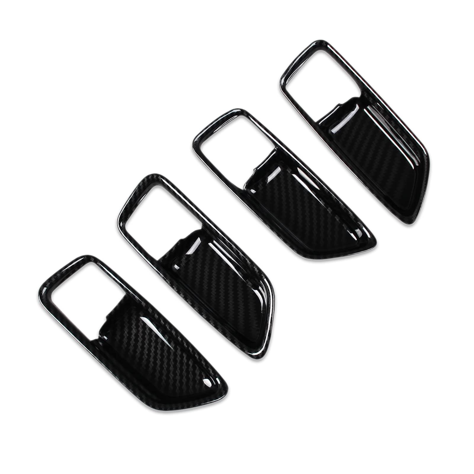 

RUIQ Внутренние ручки передних и задних дверей Toyota Corolla Cross, разработанные исключительно для Toyota Corolla Cross, отделка из углеродного волокна, (черный