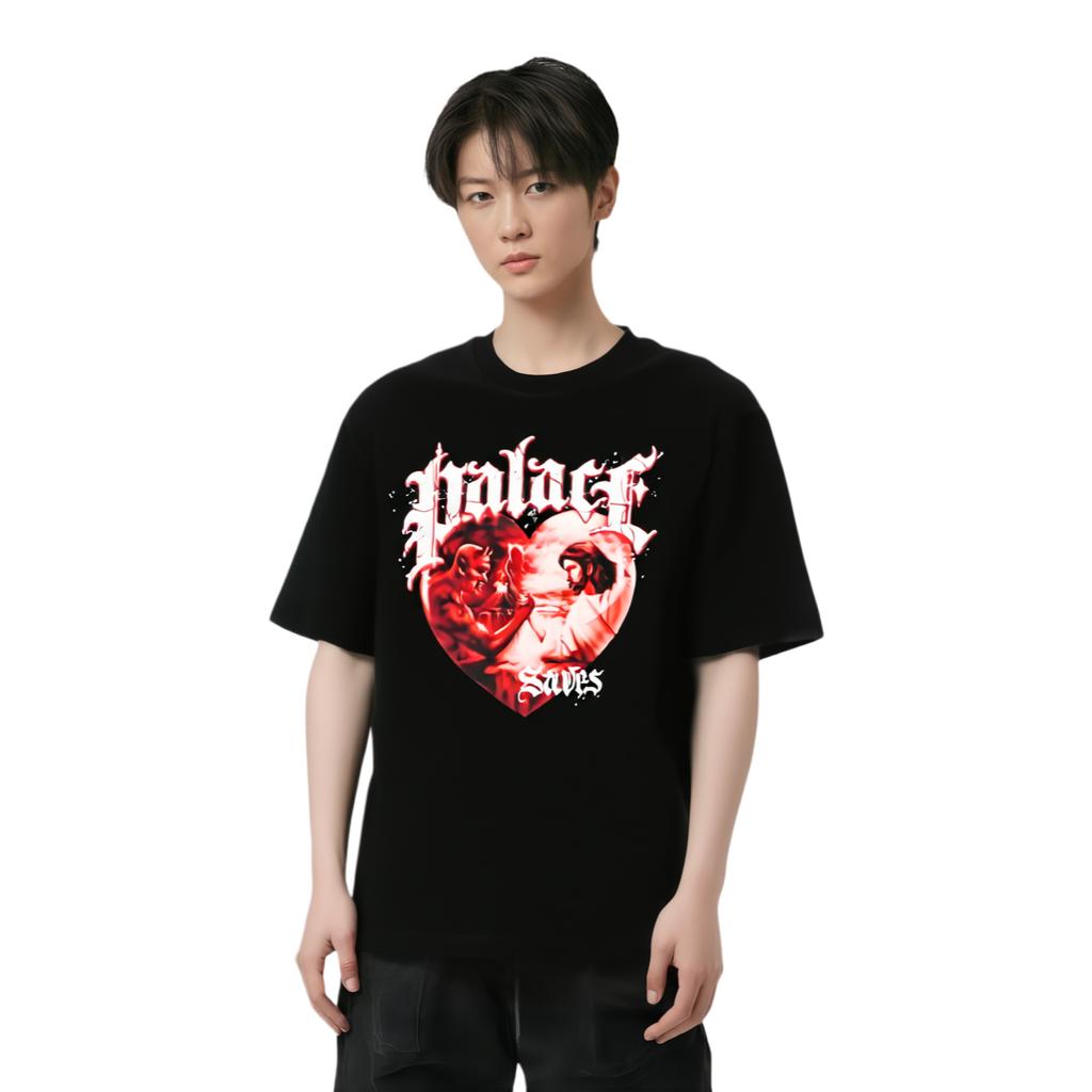 Palace Save Thyself T-Shirt Black Unisex Tops P26TS123