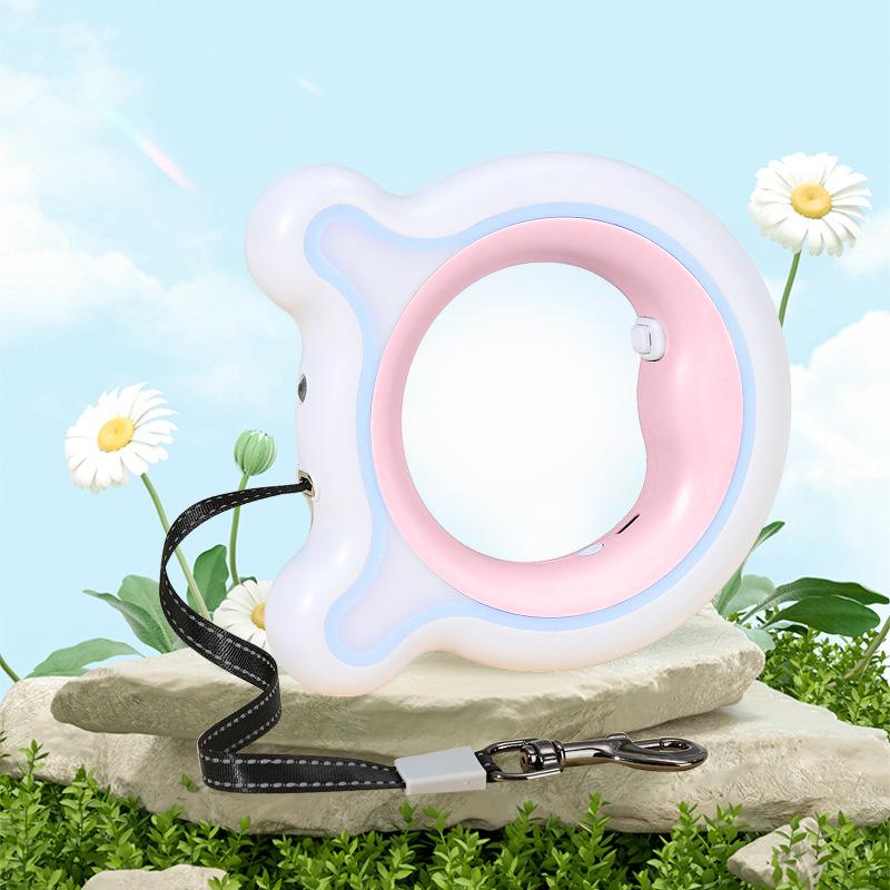 

Новый поводок для домашних животных для уличных товаров для домашних животных Товары для кошек и собак Автоматическое устройство для вытягивания домашних животных Телескопическая вытяжка для домашних животных Standard version no LED and lighting розовый