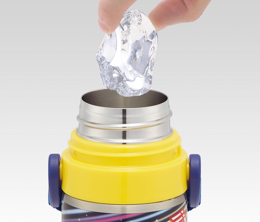 Skater Kinder-Trinkflasche, Direkttrinken, 470ml, Plarail 25, Jungen, Isoliert, Edelstahl, Leichtgewicht, Sportflasche, Kinder-Wasser