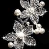 Fashion Women Rhinestone Flower Wedding Bridal Party Headband Headdress Jewelry