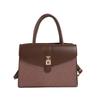 Summer Trendy Casual High-End Texture Contrast Splicing Small Square Bag Fashion Trendy Hand-to-Shoulder Crossbody Bag