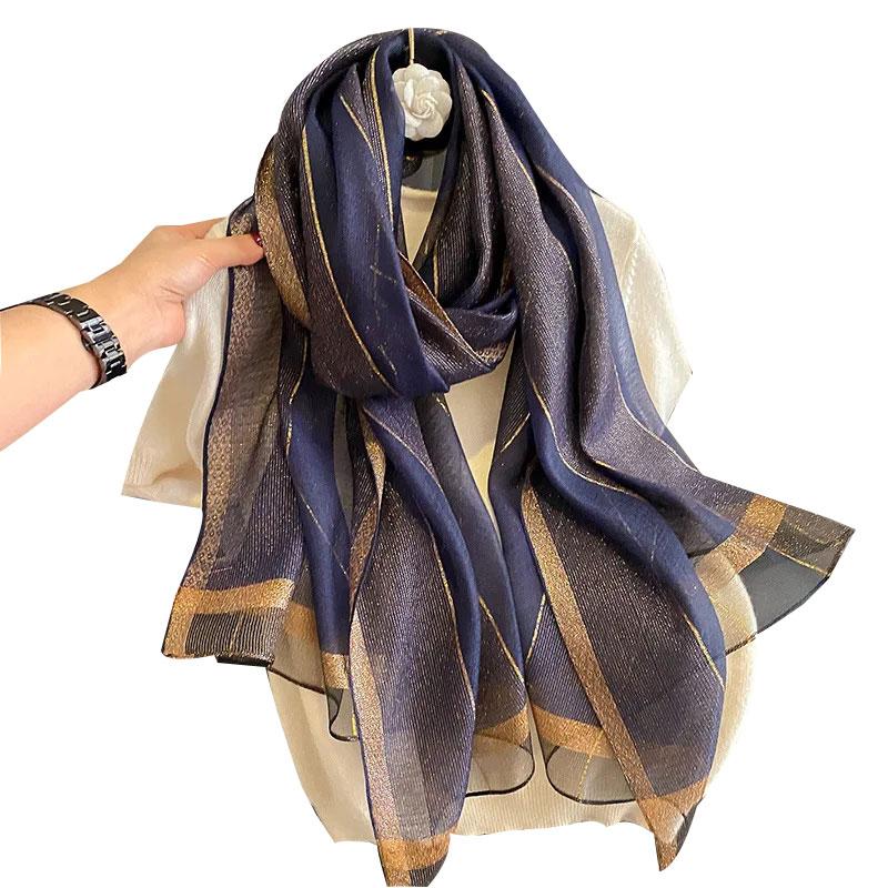 Solid Silk Wool Scarf For Women Shawls Scarves Summer Lady Hijab Winter Fashion Warm Long Bandana Foulard Pashmina Poncho