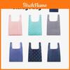 Large Foldable Shopping Bag Portable Oxford Fabric Tote Bag For Storage Unisex Simple Style