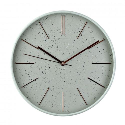 Hometime Round Wall Clock Speckled Face 12