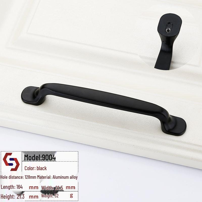 Mâner Sertar și Dulap Stil American Negru