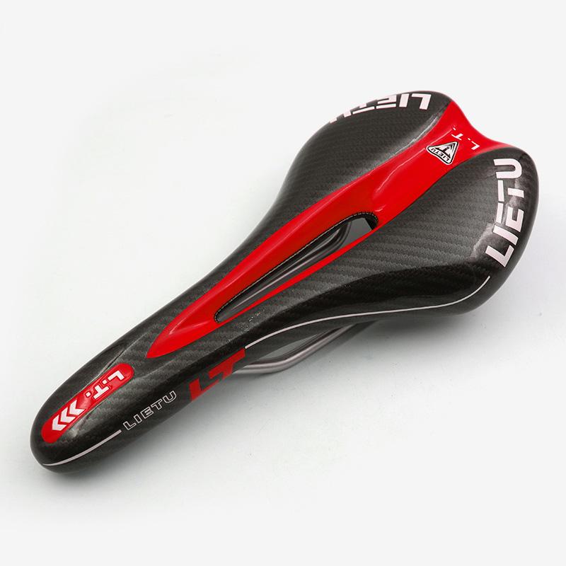 LIETU Bicycle Saddle Leather Carbon Bike Saddle MTB Road Bike Front CushionCycling Gel Seat Cover Selle Italia Bicyclespare Part