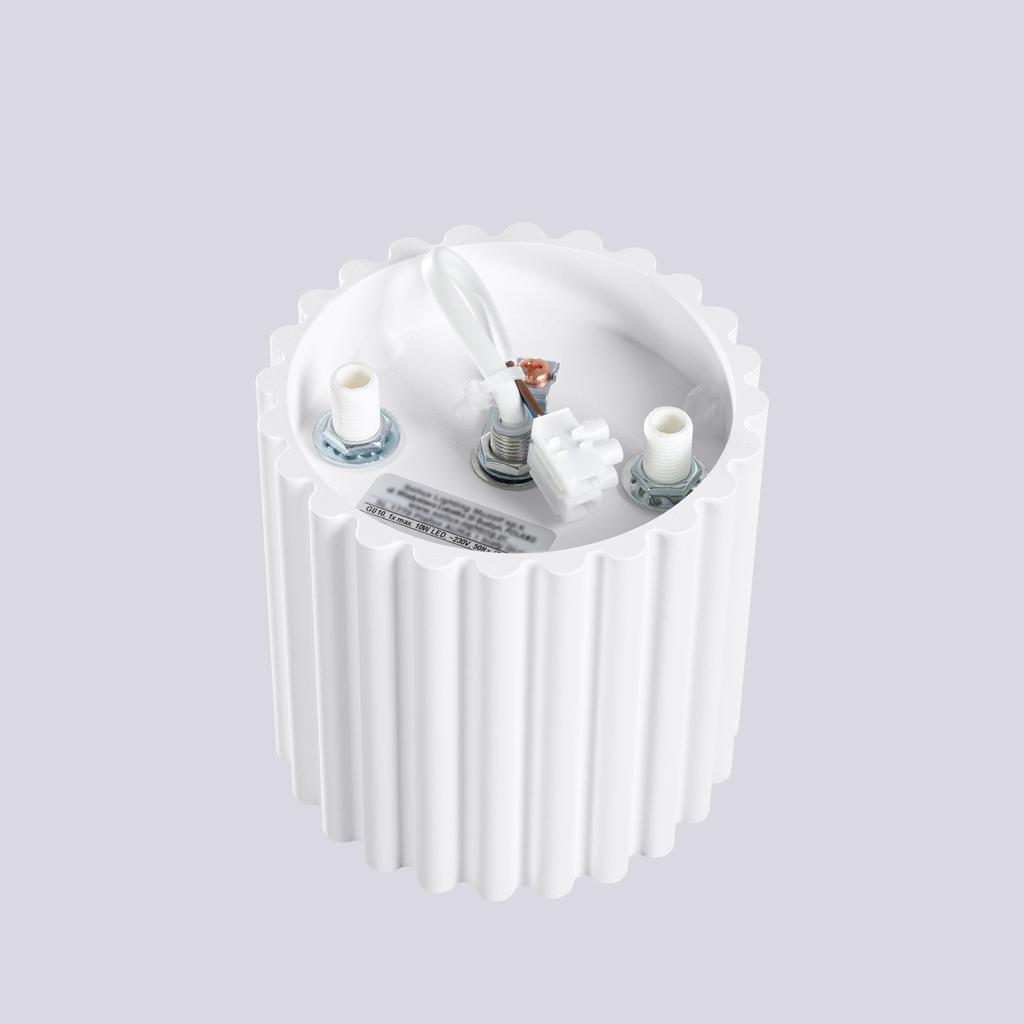 Plafon Aura 1 Gu10 Biały Alu Sollux Sl.1779
