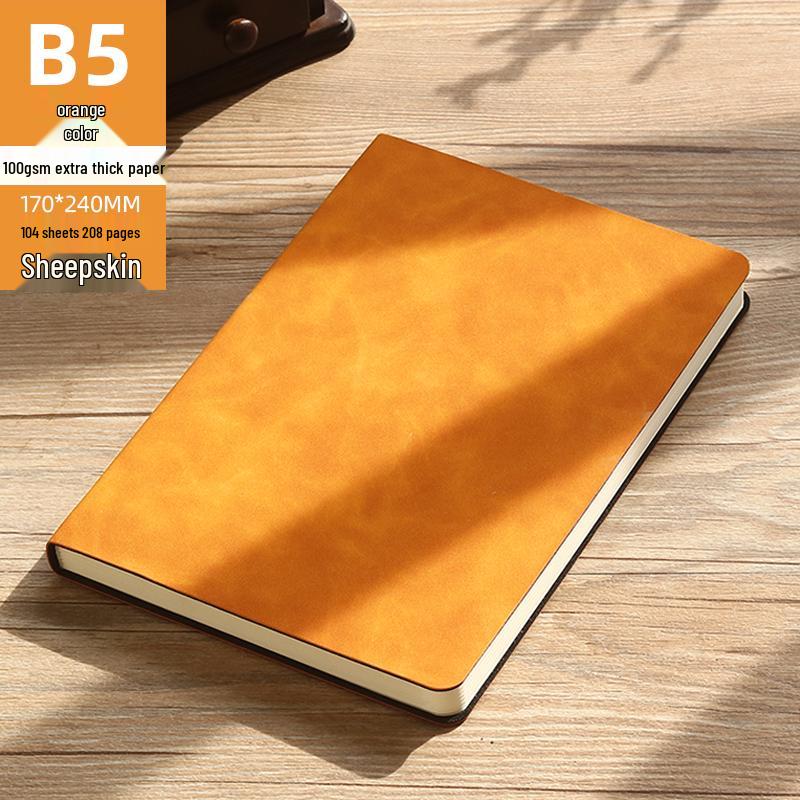 High-Quality A5 Leather Softcover Notebook for Students and Professionals