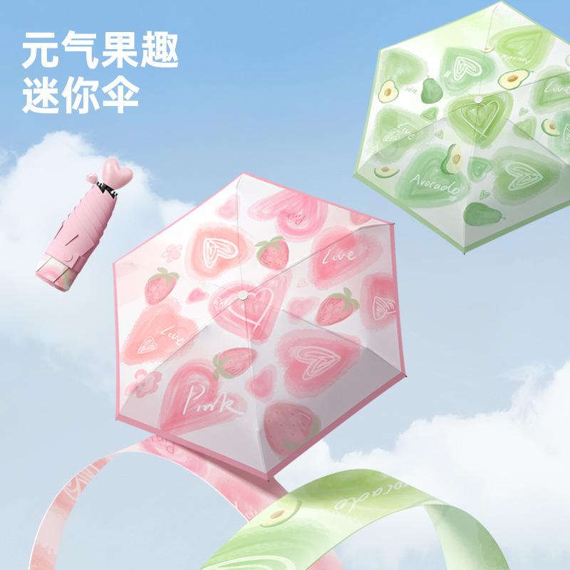 

50% off vinyl cover sample sunscreen UV protection small vitality umbrella love handle