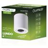 Surface-Mounted Halogen Spot Tube Movable Luminaire Lundo Gu10 Round White 80Mm