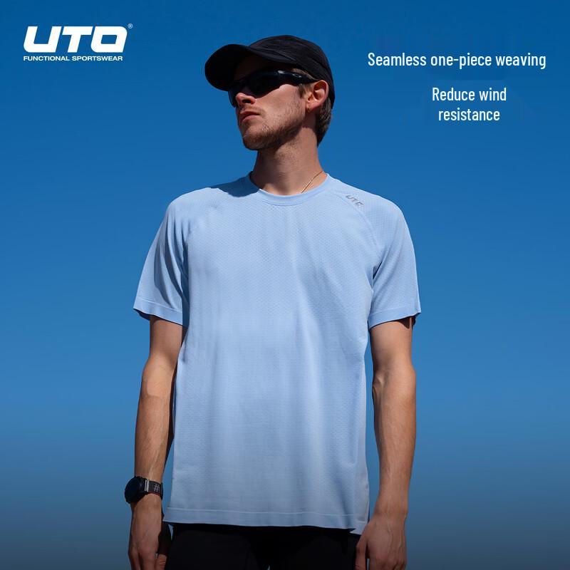 UTO Coolmax Quick-Dry Athletic Short-Sleeve T-Shirt