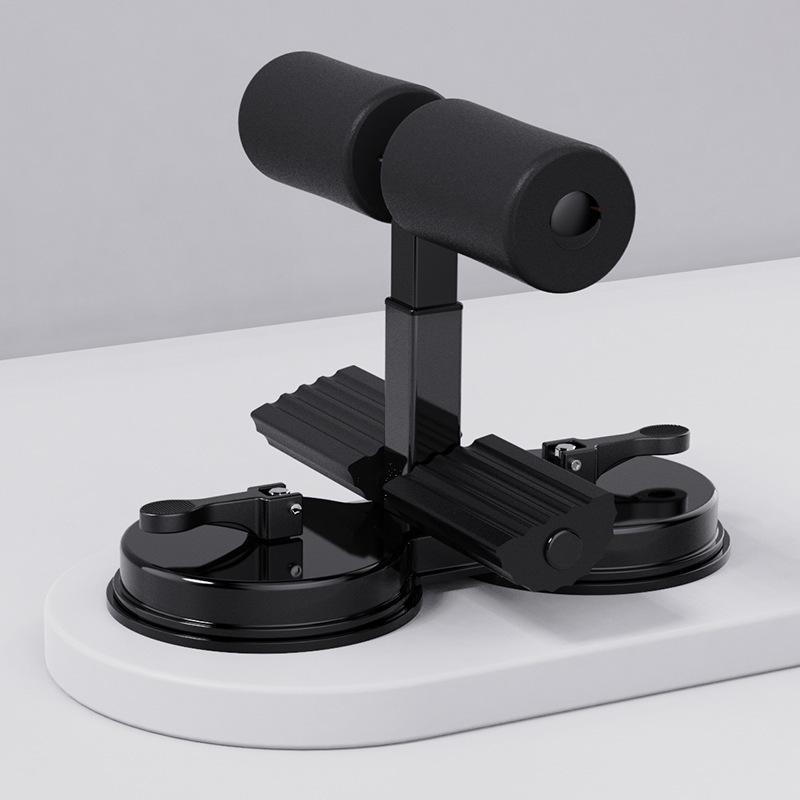 Dual Suction Cup Sit-Up Assistor with Pull Rope for Junior High Ab Workouts