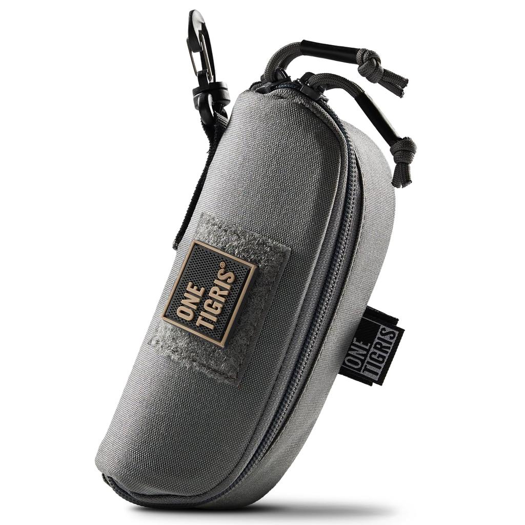 ONETIGRIS Hard Sunglasses with Carabiner and Molle Design for and Outdoor Activities Case, Large, Closure, Hanging, Military-Style Fishing, Hiking,