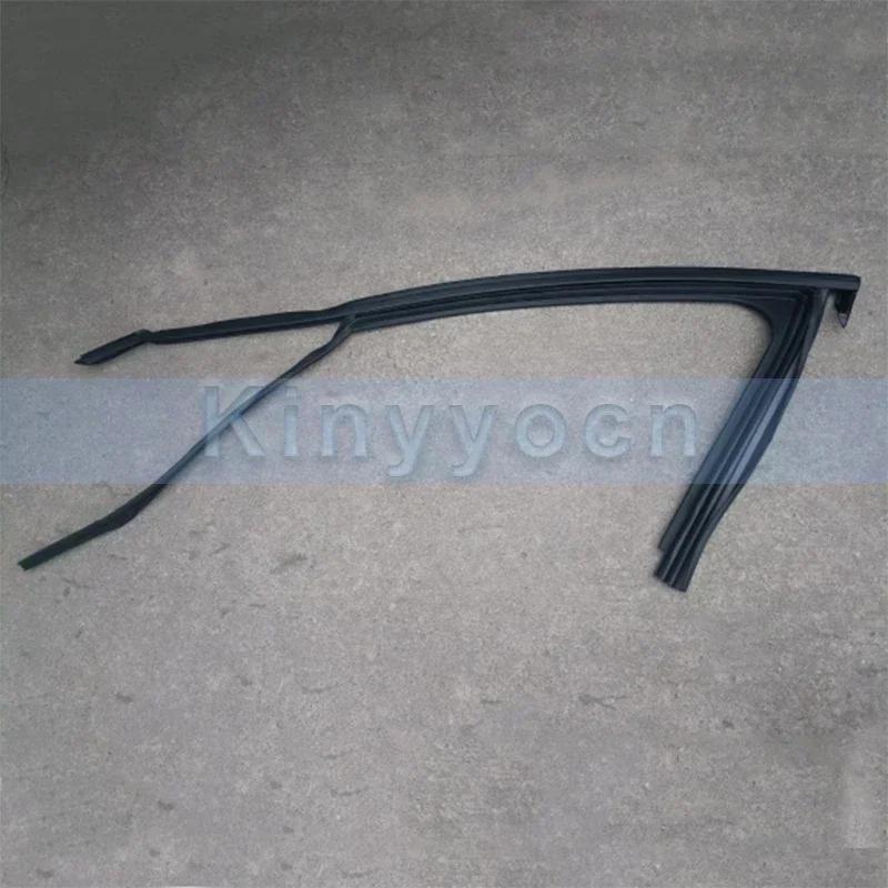 Car Window Upper Rubber Strip Sealing Black For Peugeot 2008 Glass Lifter Guide Groove Mud Trough Front Left