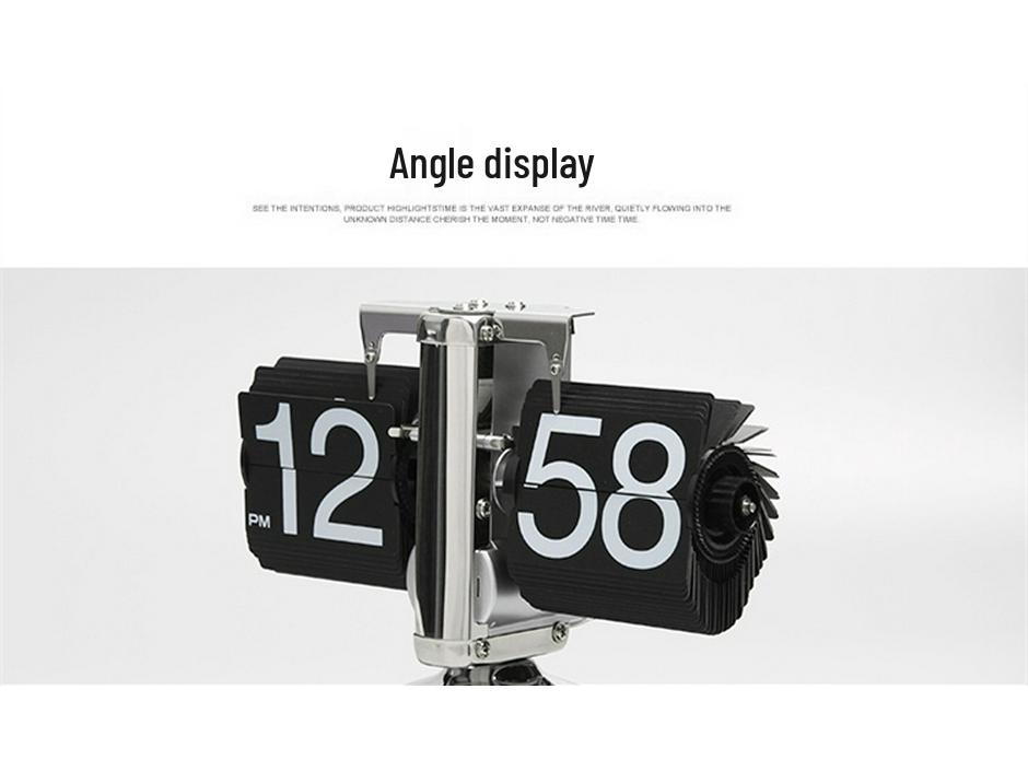 Creative Retro European Automatic Mechanical Desk Clock - Modern Simple Living Room Ornament