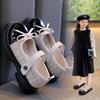 Girls Princess Bowknot Small Fragrance Shallow Mouth Leather Performance Single Shoes