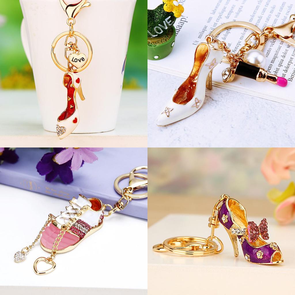 Fashionable High Heel Shoe Keychain Decorative Keyring Perfect For Birthdays And Celebrations