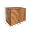 Bin Shelters - Divit MB3 - Pack of 2 for 240 L Bins - Waterproof Wood - Lockable Doors
