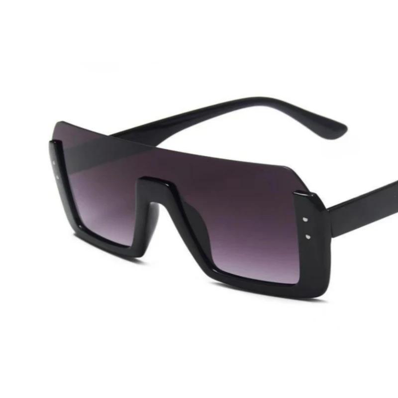 Vintage Sunglasses Women Men Half Frame Square Sun Glasses Female Retro Oculos De Sol for Male Eyewear Eye Glasses Sunglasses