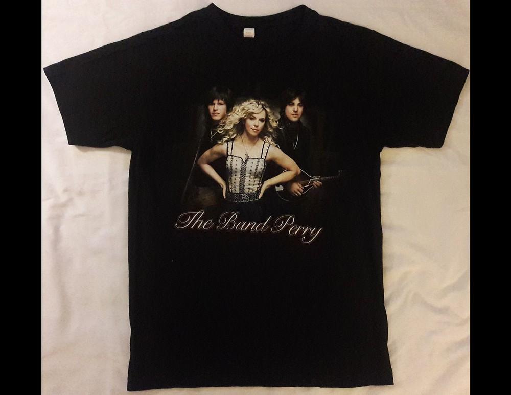 THE BAND PERRY On Tour Size Medium Black T-shirt XXL