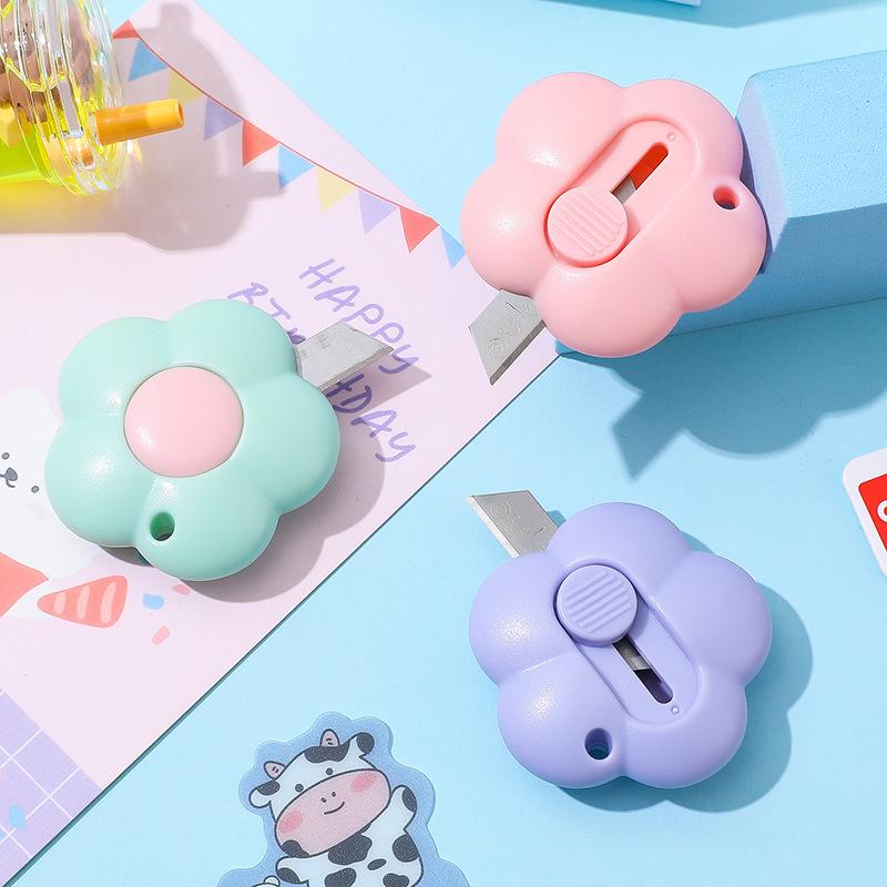 Student tragbare Blume Kunst Messer Spender Papier schneiden Handwerk Messer Taschenmesser Mini niedlich