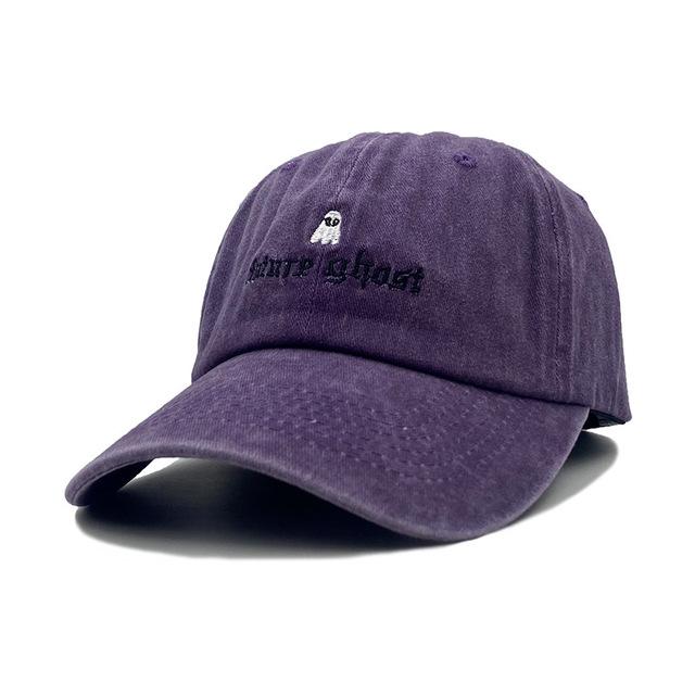 Future Ghost Stickerei Baseballmütze Mädchen Jungen Sonnenhut Punk Hip Hop Tennismütze Mütze für Damen Verstellbare Snapback Mütze Herren Bobmütze