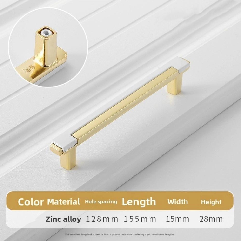 Double-colors Cabinet Pull Zinc Alloy Drawers Pull Nordic Kitchen Cabinets Handle  Cabinet Hardware